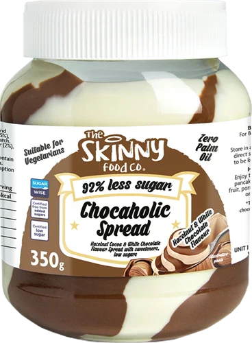 The Skinny Food Co Low Sugar Spread - 350 g - White Chocolate & Hazelnut