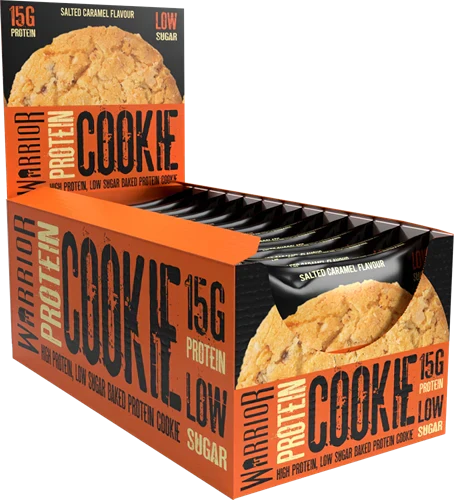 Warrior Protein Cookies - 12 x 60 g - Salted Caramel