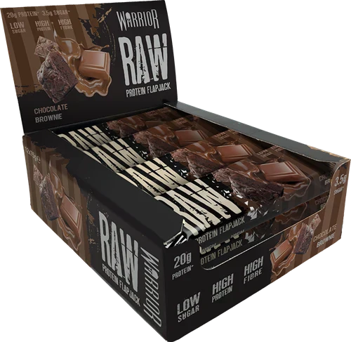 Warrior Raw Protein Flapjack - 12 x 75 g - Choco Brownie