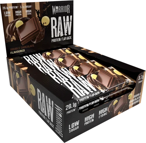 Warrior Raw Protein Flapjack - 12 x 75 g - Double Chocolate
