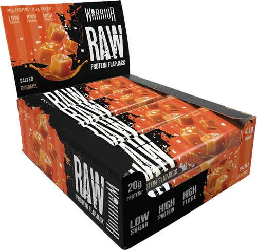Warrior Raw Protein Flapjack - 12 x 75 g - Salted Caramel